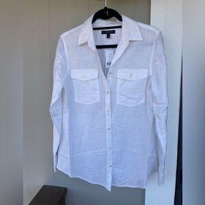 Banana Republic Soft Wash Button Down - White